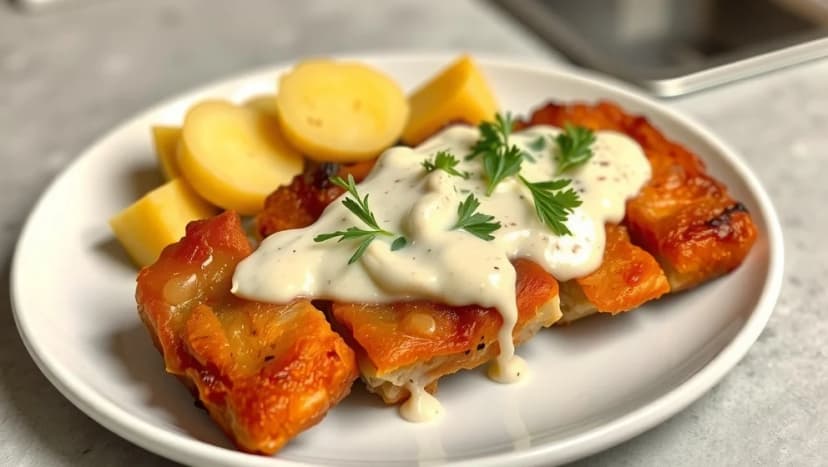 Stekt fläsk med löksås så gott det blir